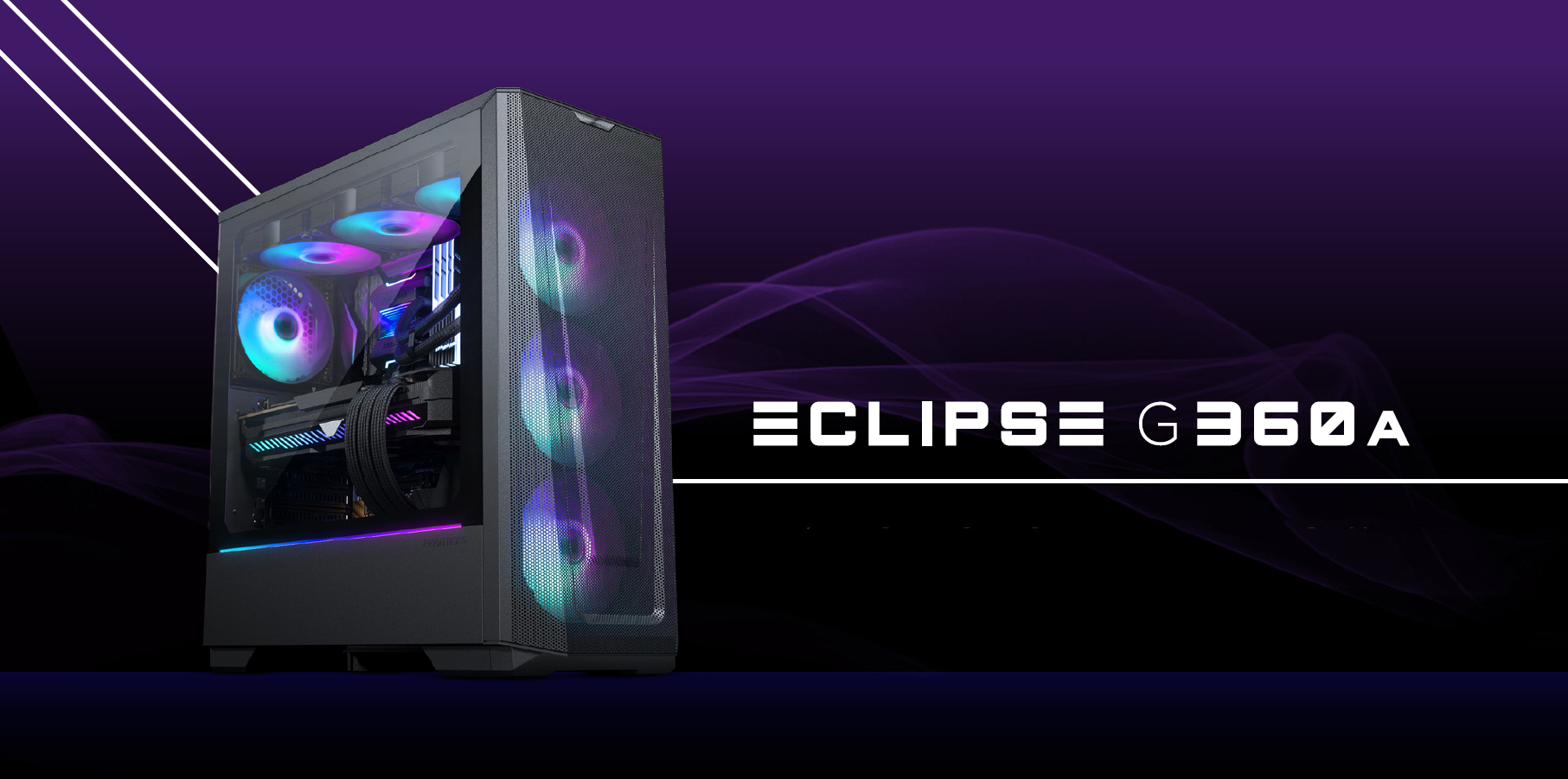 Phanteks Eclipse G360A PH-EC360ATG_DBK02 Black Steel / Tempered